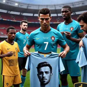 Cristiano Ronaldo And A Group Of Teammates 300x300