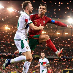 Cristiano Ronaldo And Diogo Jota Celebrating A 300x300