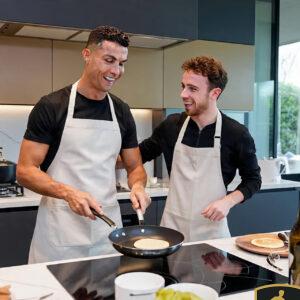Cristiano Ronaldo And Diogo Jota Cooking Together 1 300x300