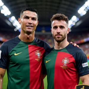 Cristiano Ronaldo And Diogo Jota In The 300x300