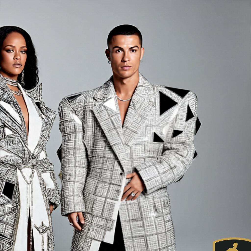 Cristiano And Rihanna Striking Bold Fashion Poses 1024x1024