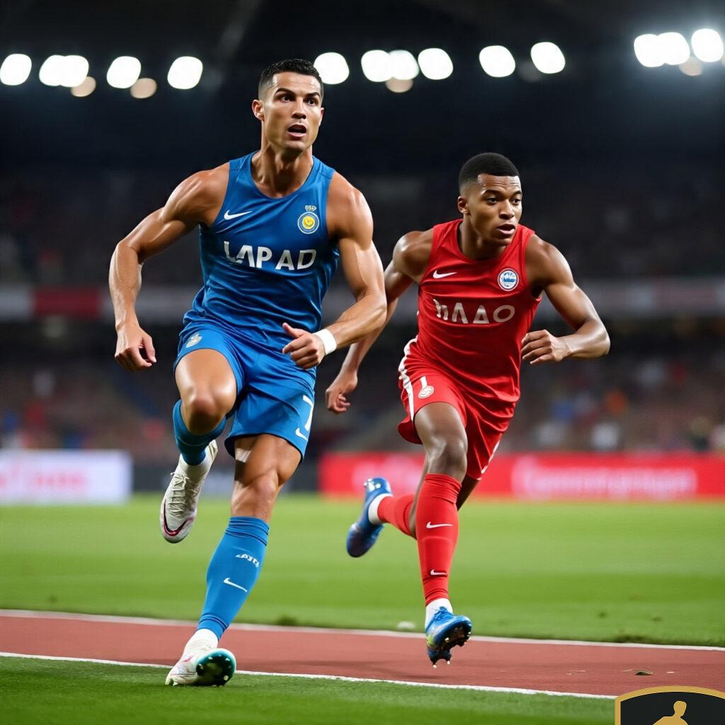 Ronaldo And Mbapp Sprinting Side By Side 1024x1024