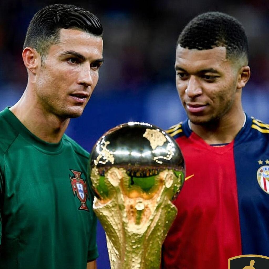 Ronaldo And Mbapp Staring At Their Reflections 1024x1024