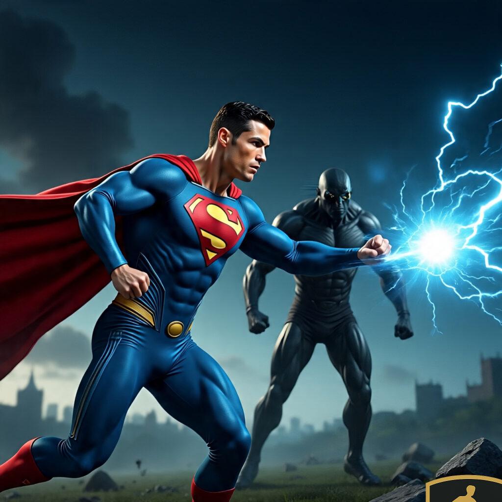 Superman Cristiano Ronaldo In Mid Air Battle Against 1024x1024