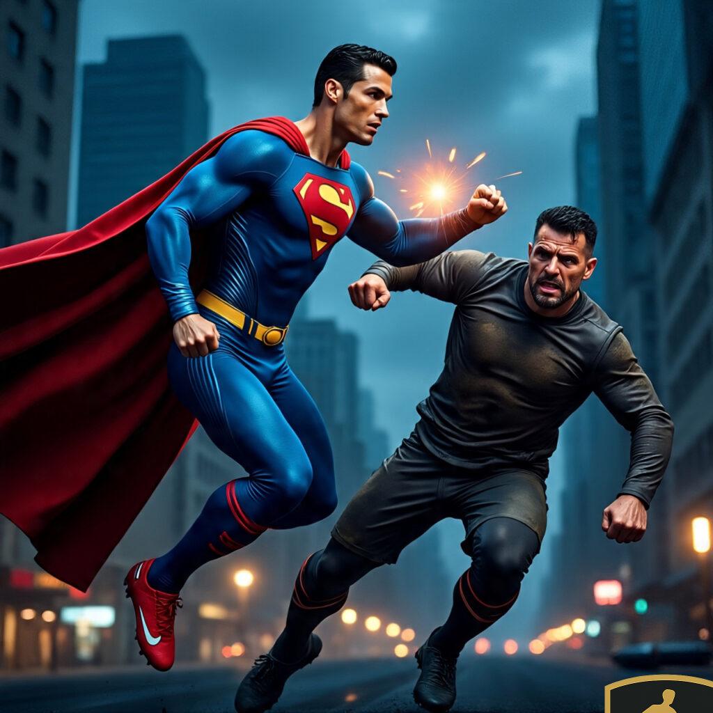 Superman Cristiano Ronaldo In Mid Air Battle Against 2 1024x1024