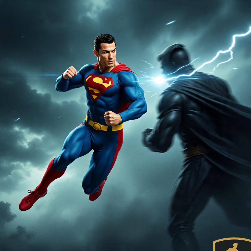 Superman Cristiano Ronaldo In Mid Air Battle Against 3 1024x1024