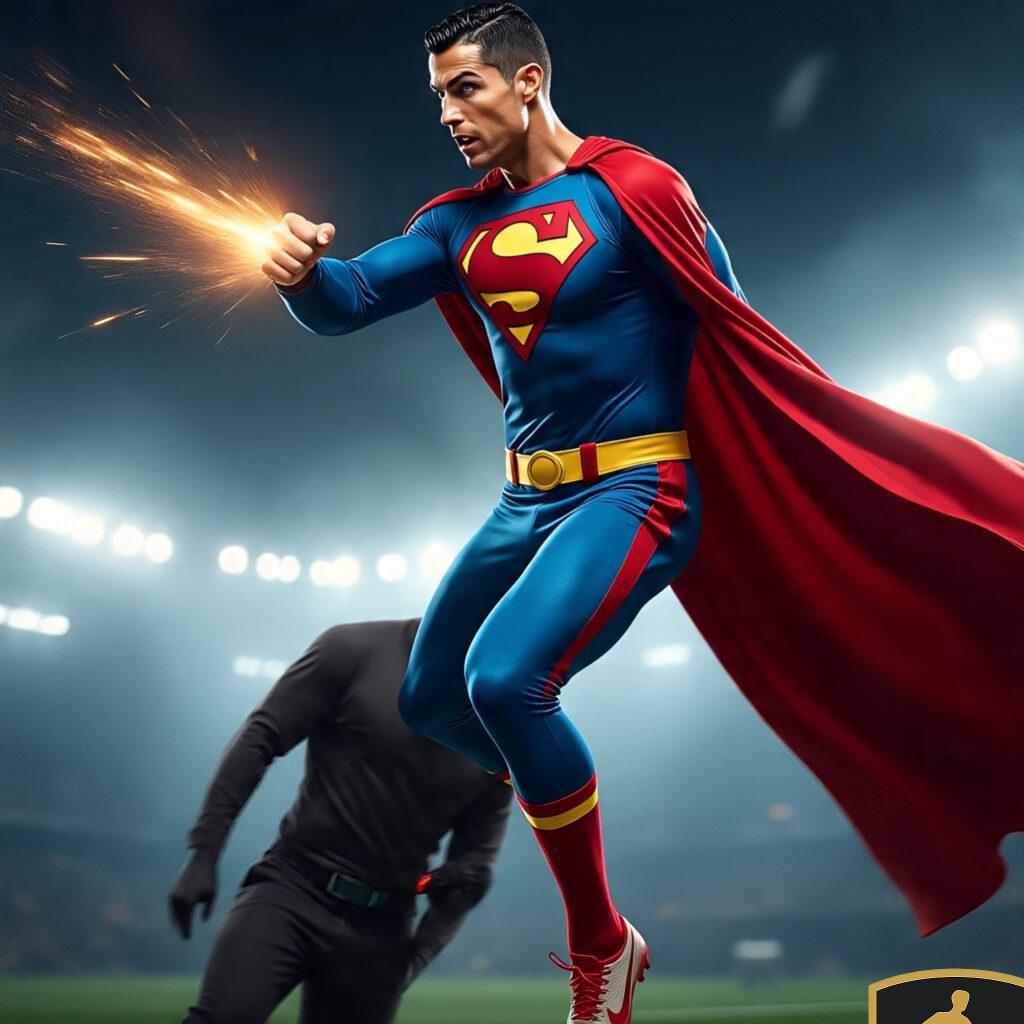 Superman Cristiano Ronaldo In Mid Air Battle Against 4 1024x1024