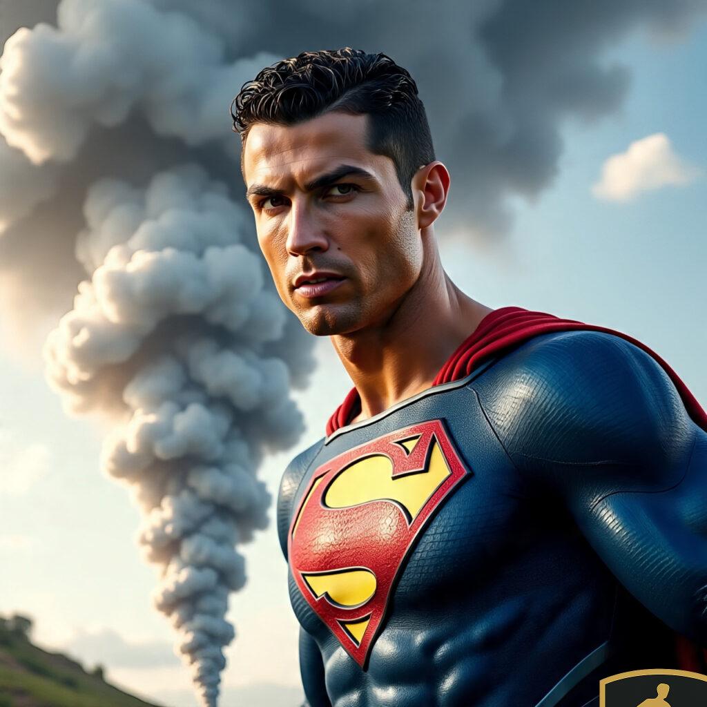 Superman Cristiano Ronaldo Using His Freeze Breath 2 1024x1024