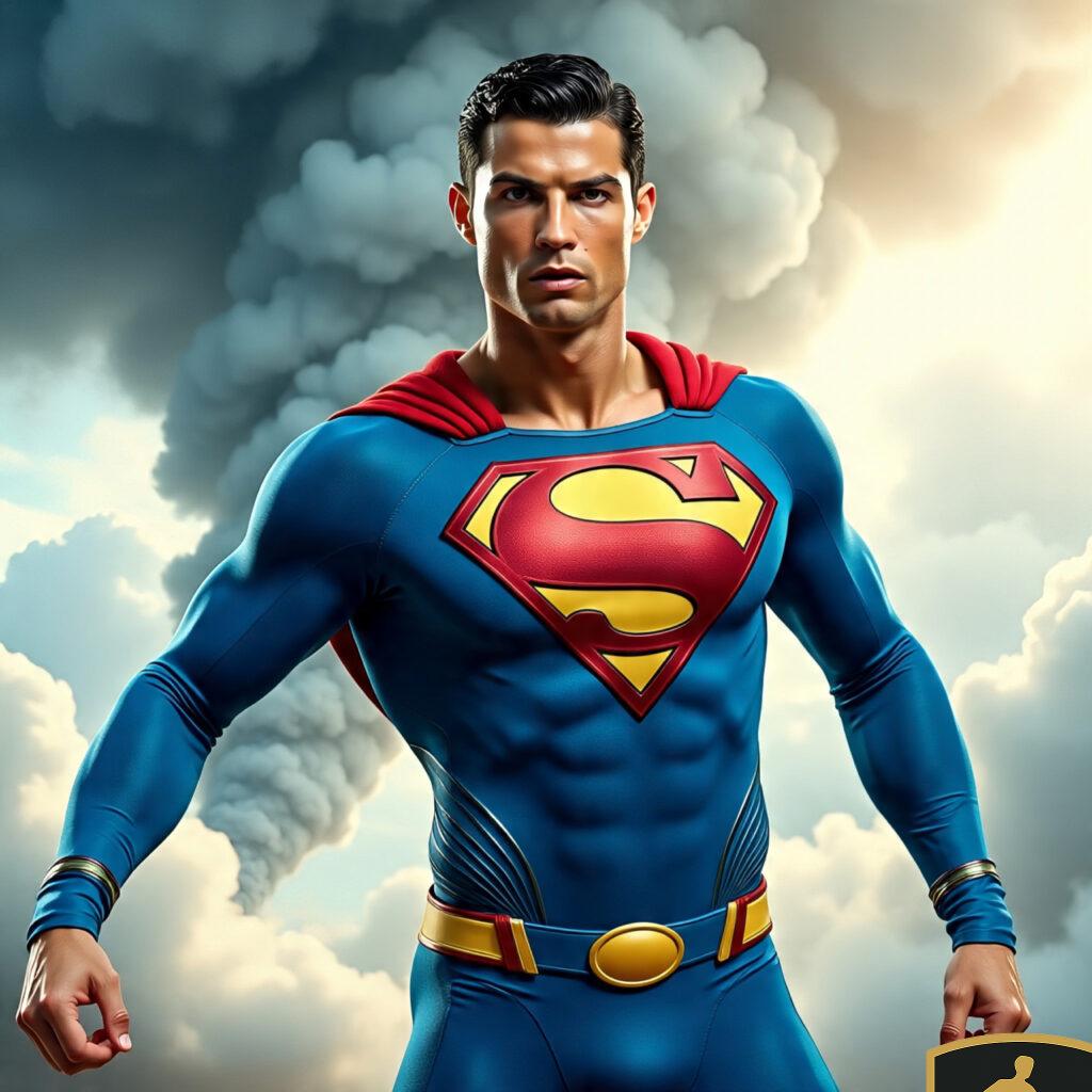 Superman Cristiano Ronaldo Using His Freeze Breath 3 1024x1024